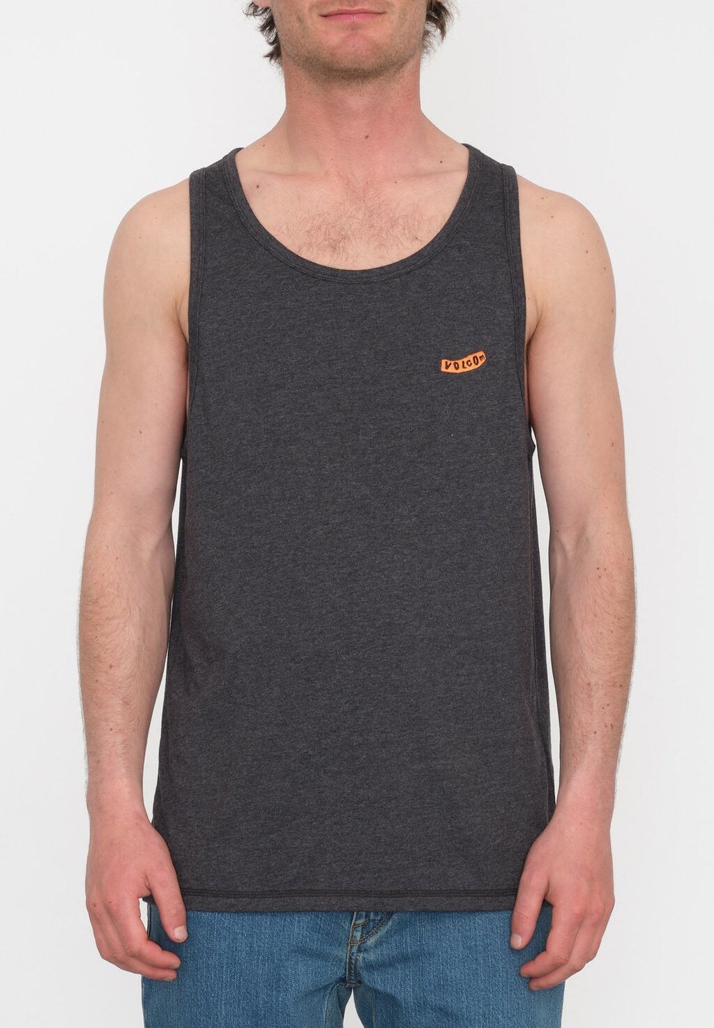 

Топ TANK PISTOL STONE Volcom, цвет heather black