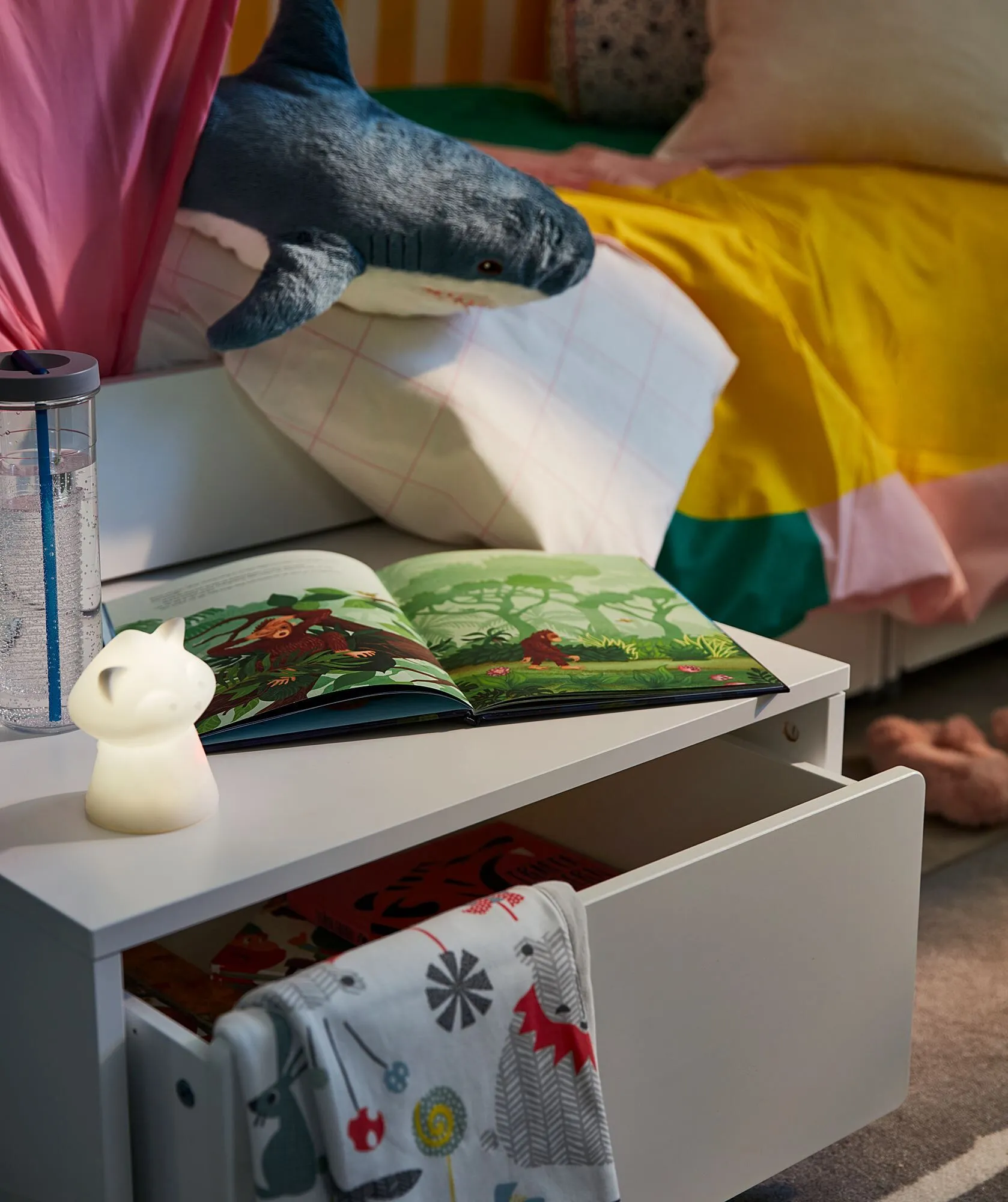 Ящик для хранения кровати, белый, 62x62x35 см, SLÄKT IKEA — фото 4