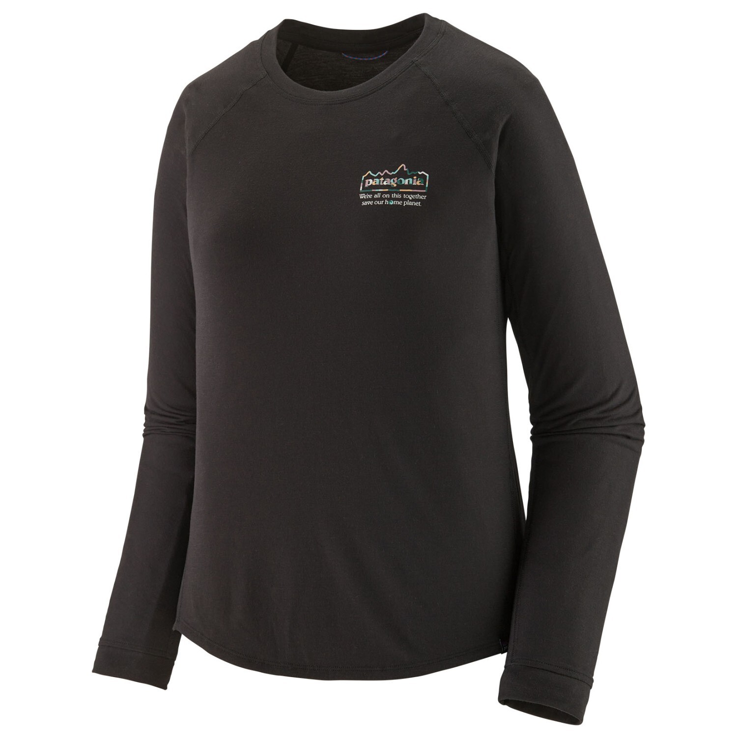 

Функциональная рубашка Patagonia L/S Cap Cool Trail Graphic Shirt, цвет Unity Fitz: Black