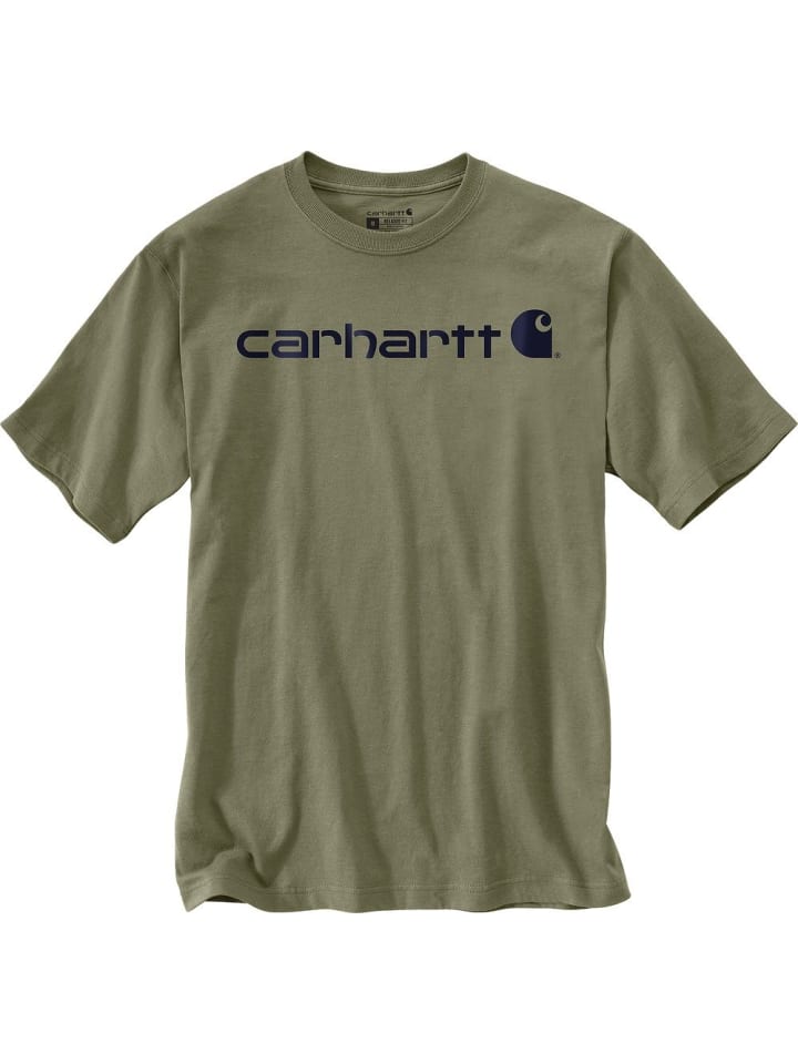 

CARHARTT Футболка "Dearborn Relaxed Logo T-Shirt" зеленого цвета, Зеленый, CARHARTT Футболка "Dearborn Relaxed Logo T-Shirt" зеленого цвета