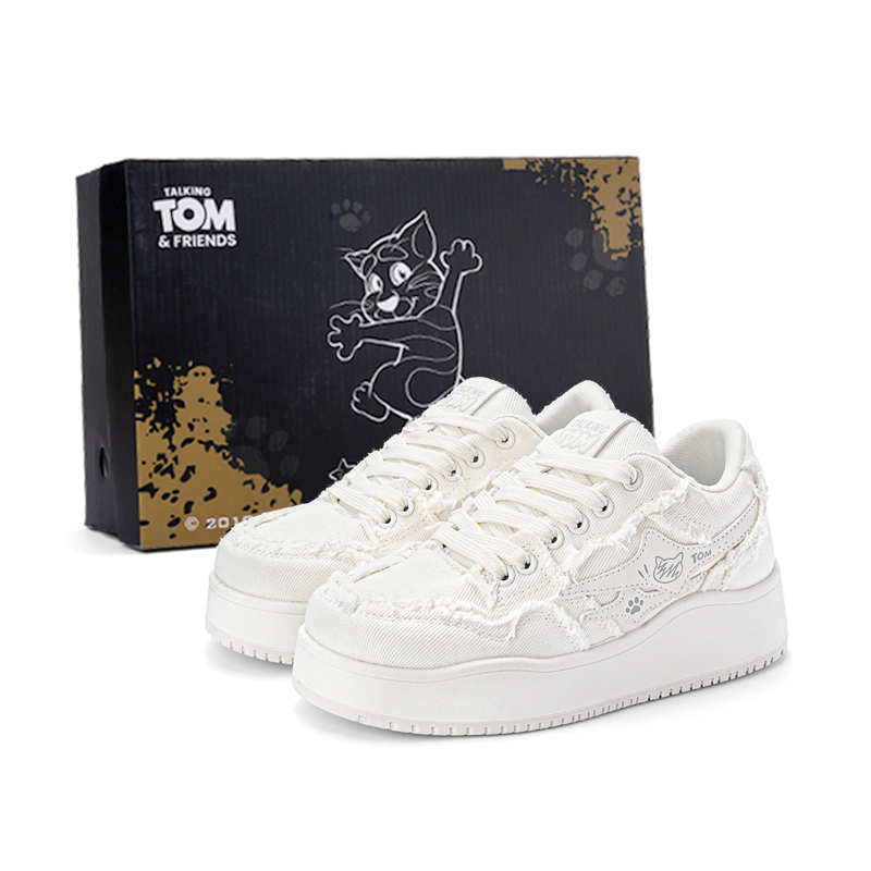 

Talking Tom Износостойкие, дышащие низкие кеды для скейтбординга, унисекс, джинсово-синего цвета