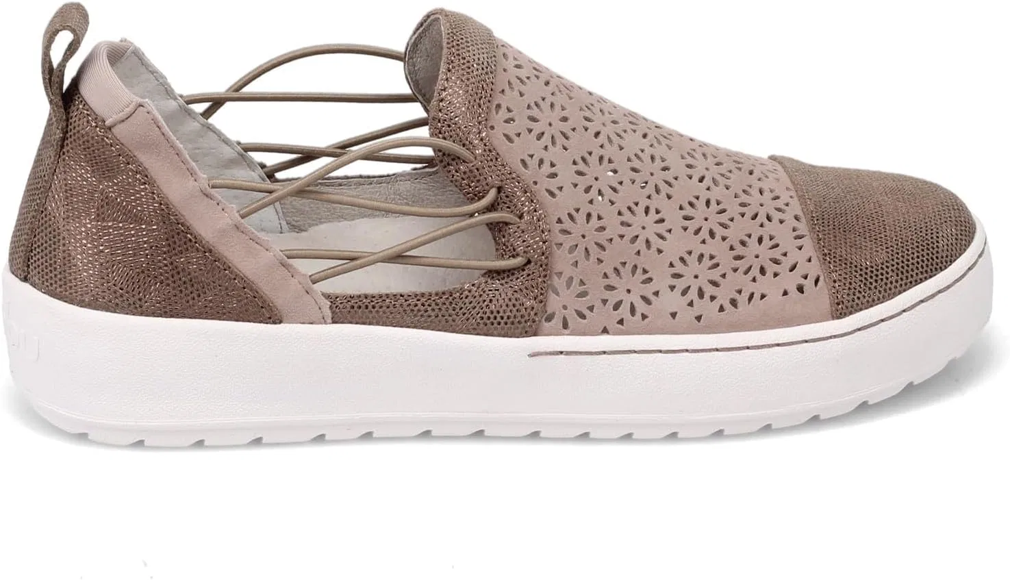 Кроссовки Jambu Originals Erin из перфорированной замши, модель 690-951, Taupe — фото 2