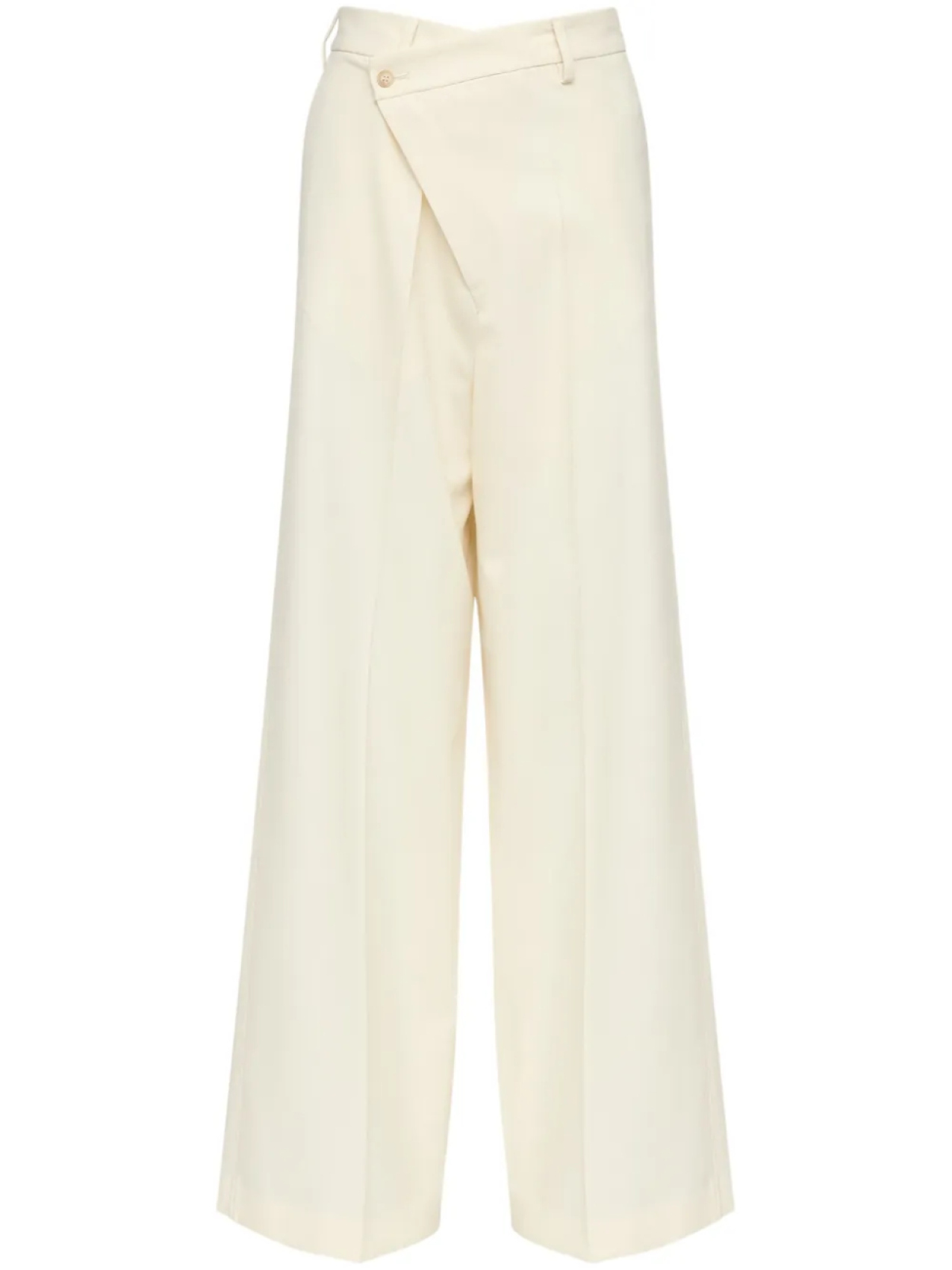 MM6 Maison Margiela брюки со смещенной застежкой, нейтральный
