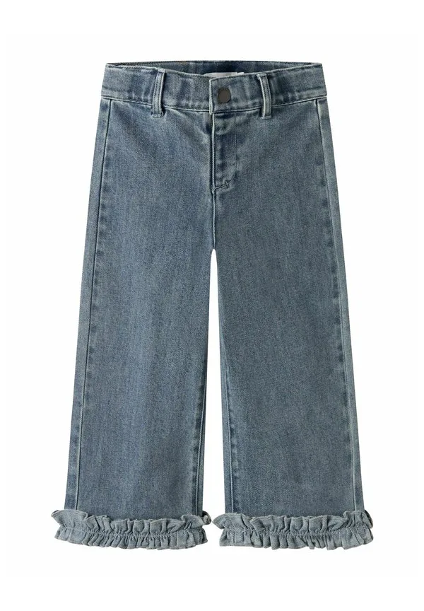 Джинсы свободного кроя с широкими штанинами Lil' Atelier, Medium Blue Denim — фото 3