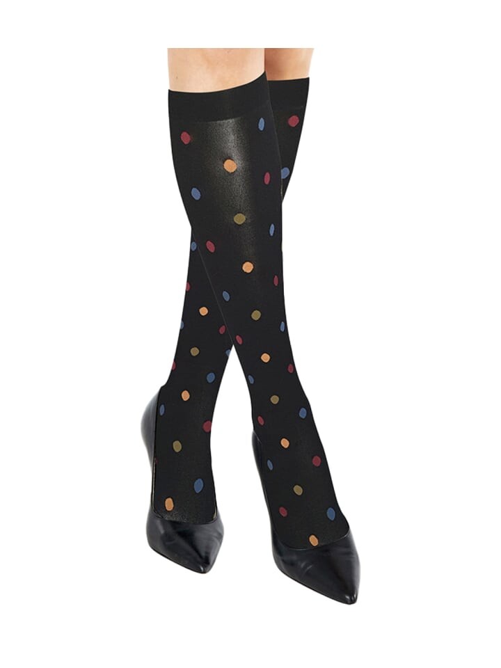 

Носки Sympatico Kniestrümpfe DOTTY, черный