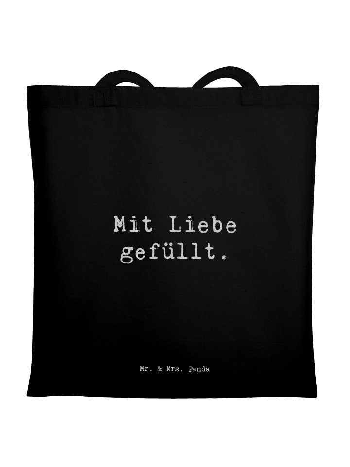 

Mr. & Mrs. Panda Сумка-шоппер с надписью, сумка «Любовь» с надписью, черная