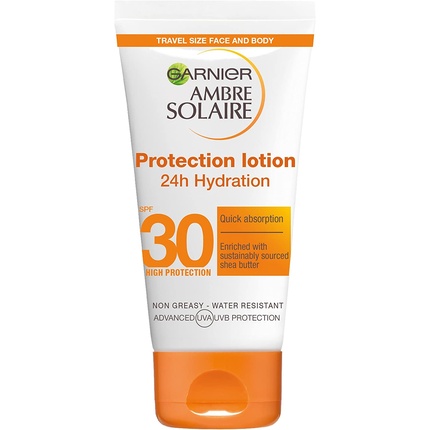 

Garnier Ambre Solaire Ультра-увлажняющий солнцезащитный крем с маслом ши SPF30 50 мл — дорожный размер