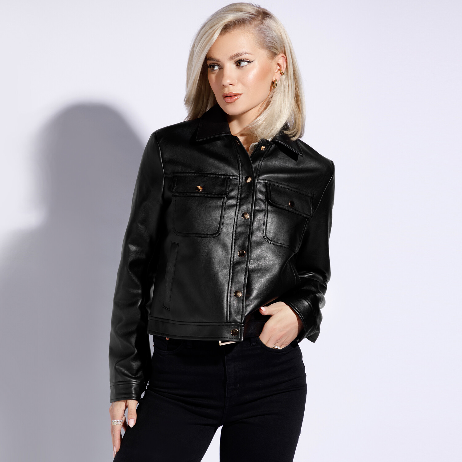 

Кожаная куртка Wittchen Stylish eco leather jacket, woman, черный