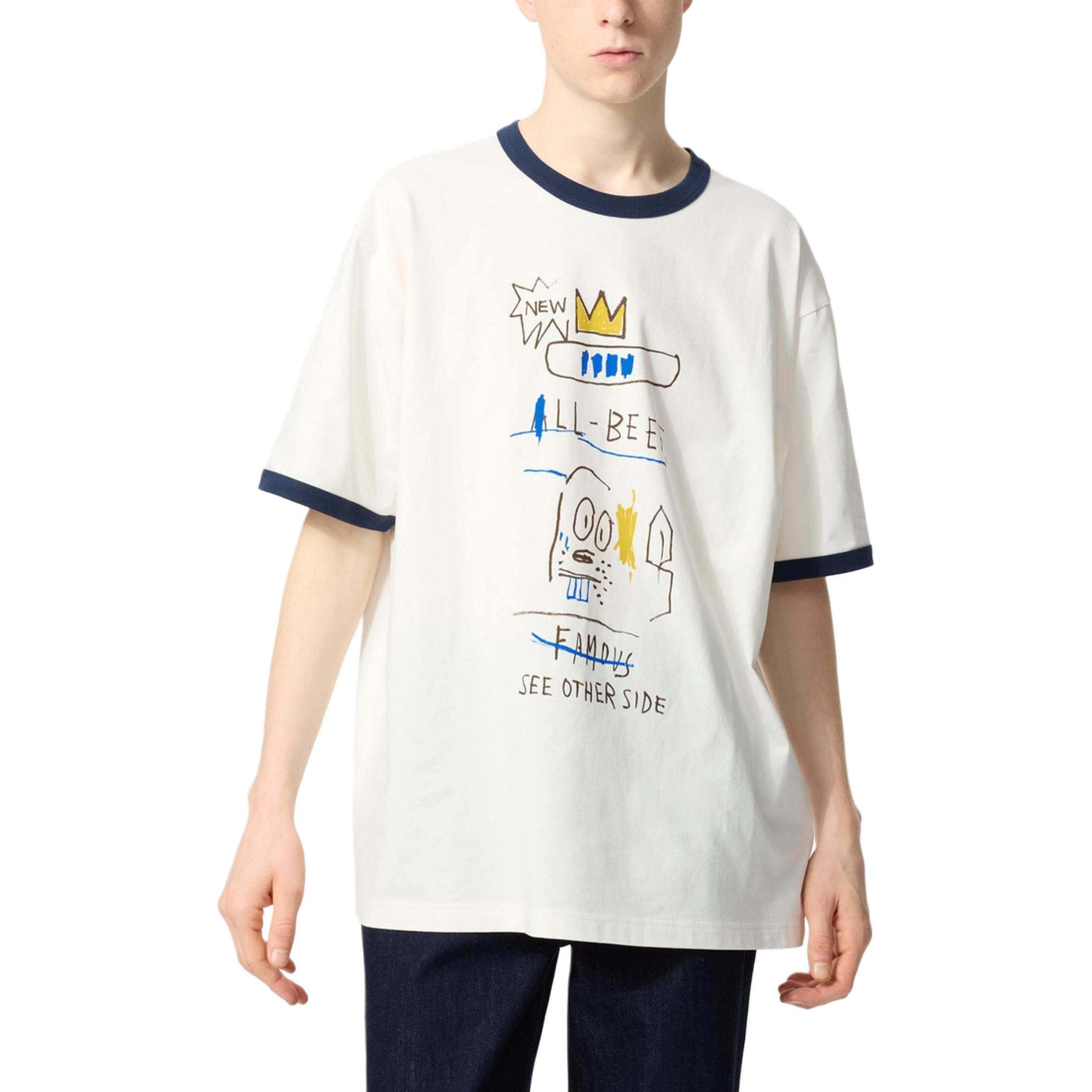 UNIQLO Футболка Basquiat Collaboration мужская ivory — фото 3