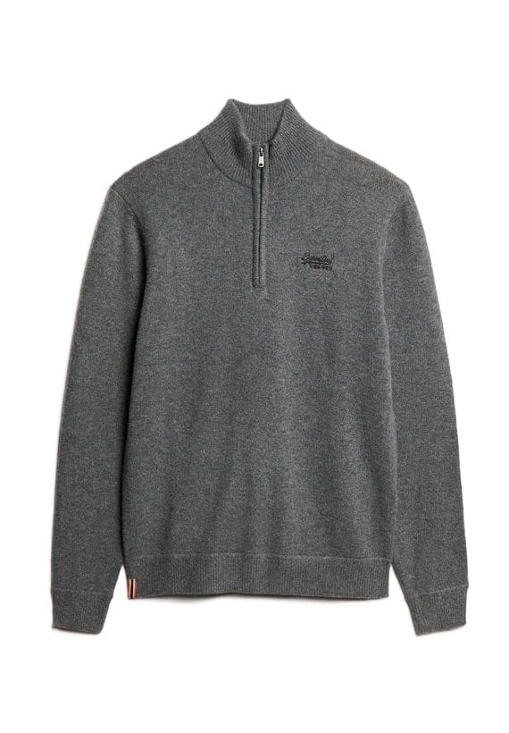 

Свитер шерстяной с содержанием troyer Superdry., серый