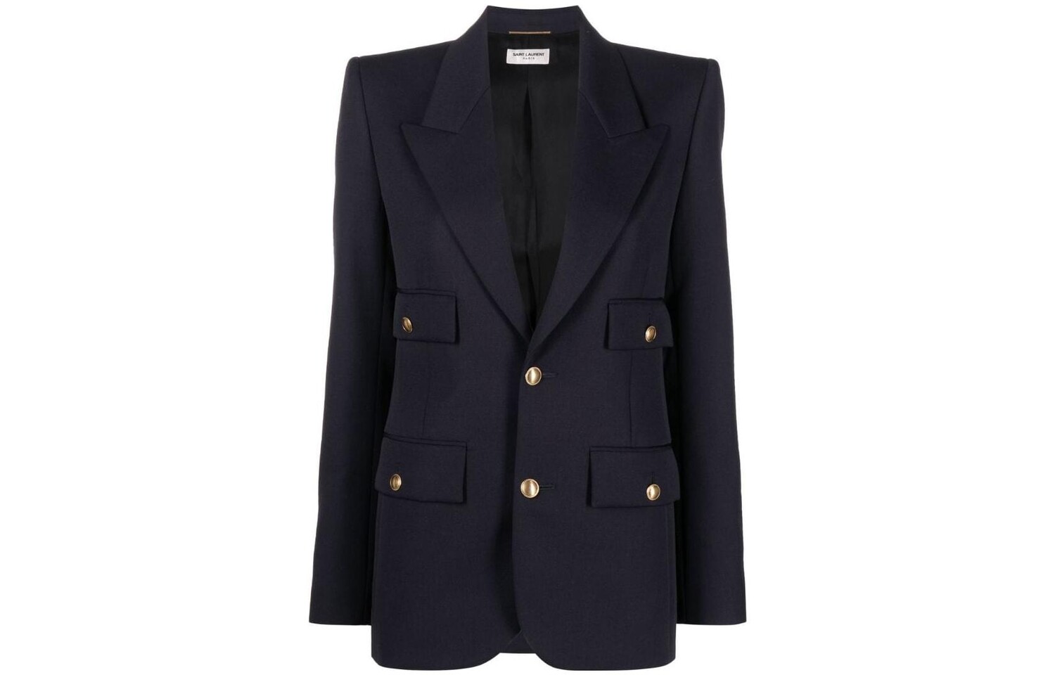 

Деловой костюм женский синий Saint Laurent