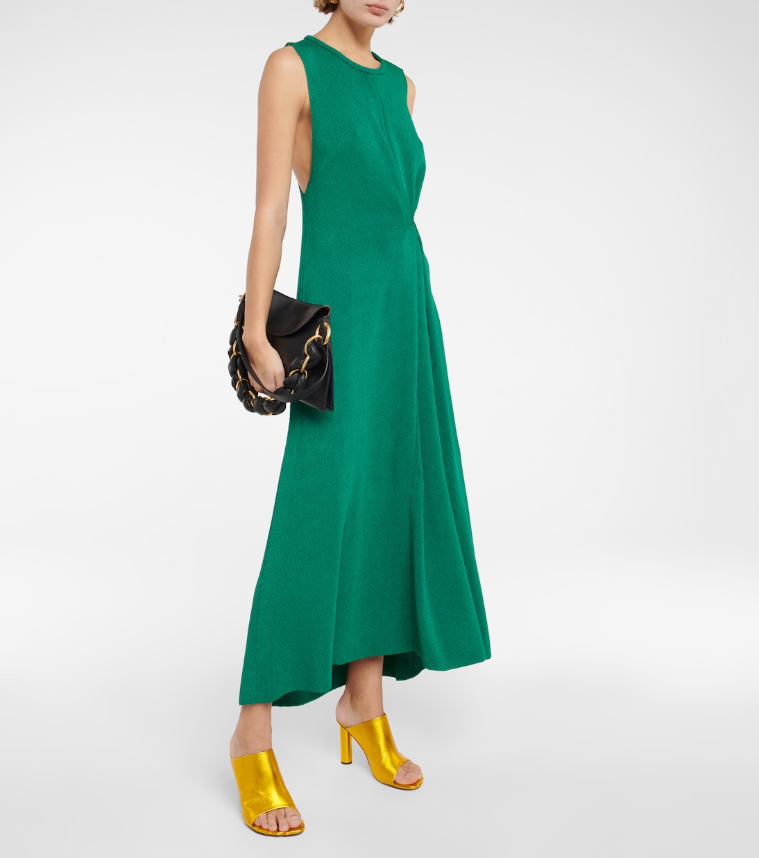 Мюли из металлизированной кожи Proenza Schouler, золотой — фото 2