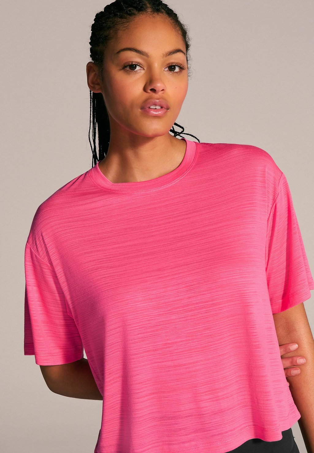 

Базовая футболка ACTIVE CREW NECK LIGHTWEIGHT BOXY Next, розовый