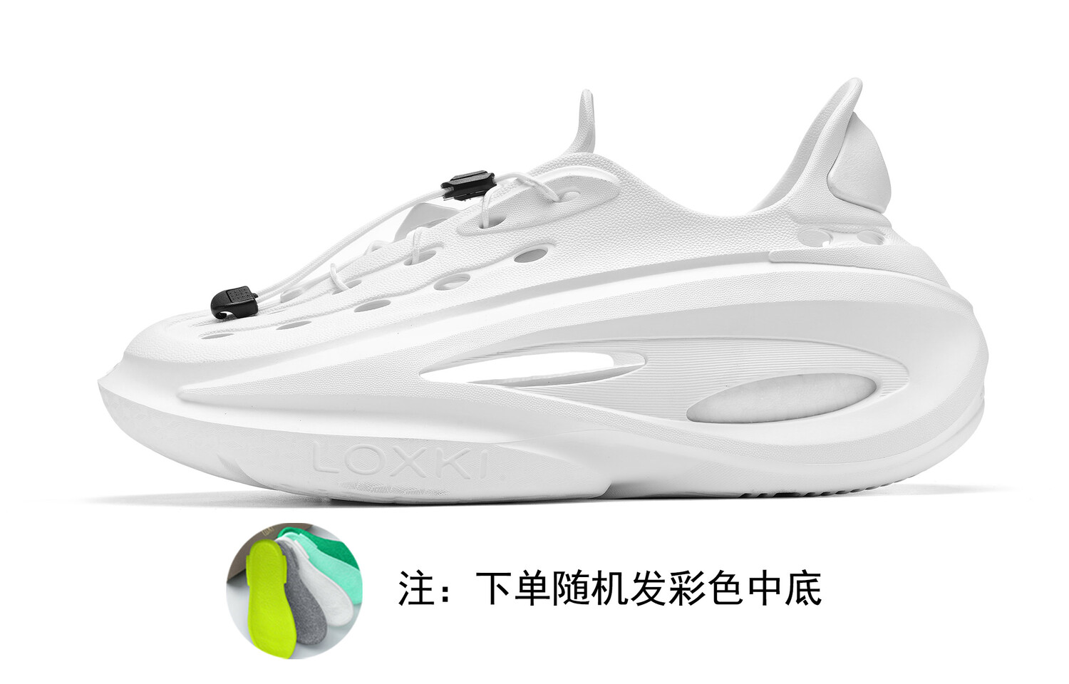 

Кроссовки LOXKI Lifestyle Shoes Unisex Low-top, черный/белый