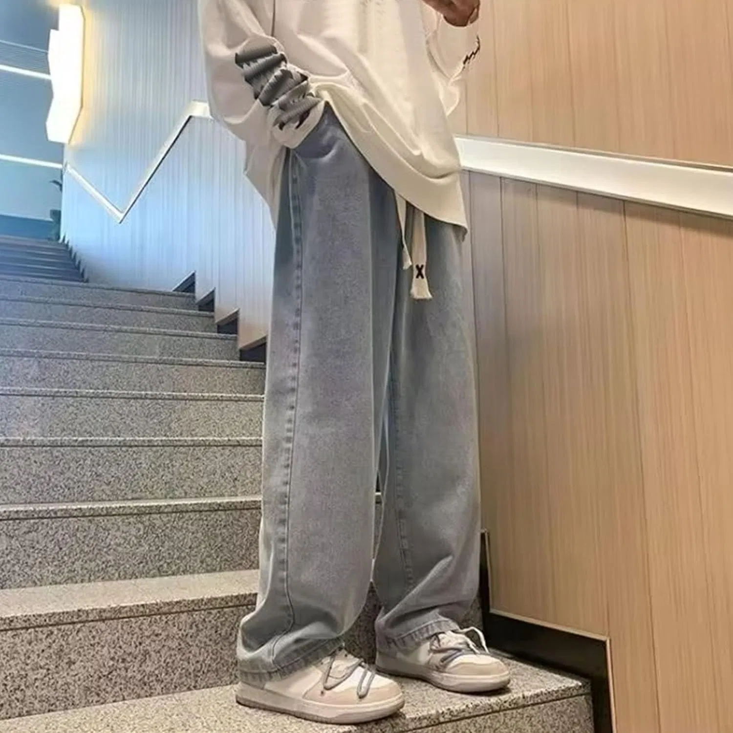 Джинсы свободные Hip Hop Jean, Blue — фото 4