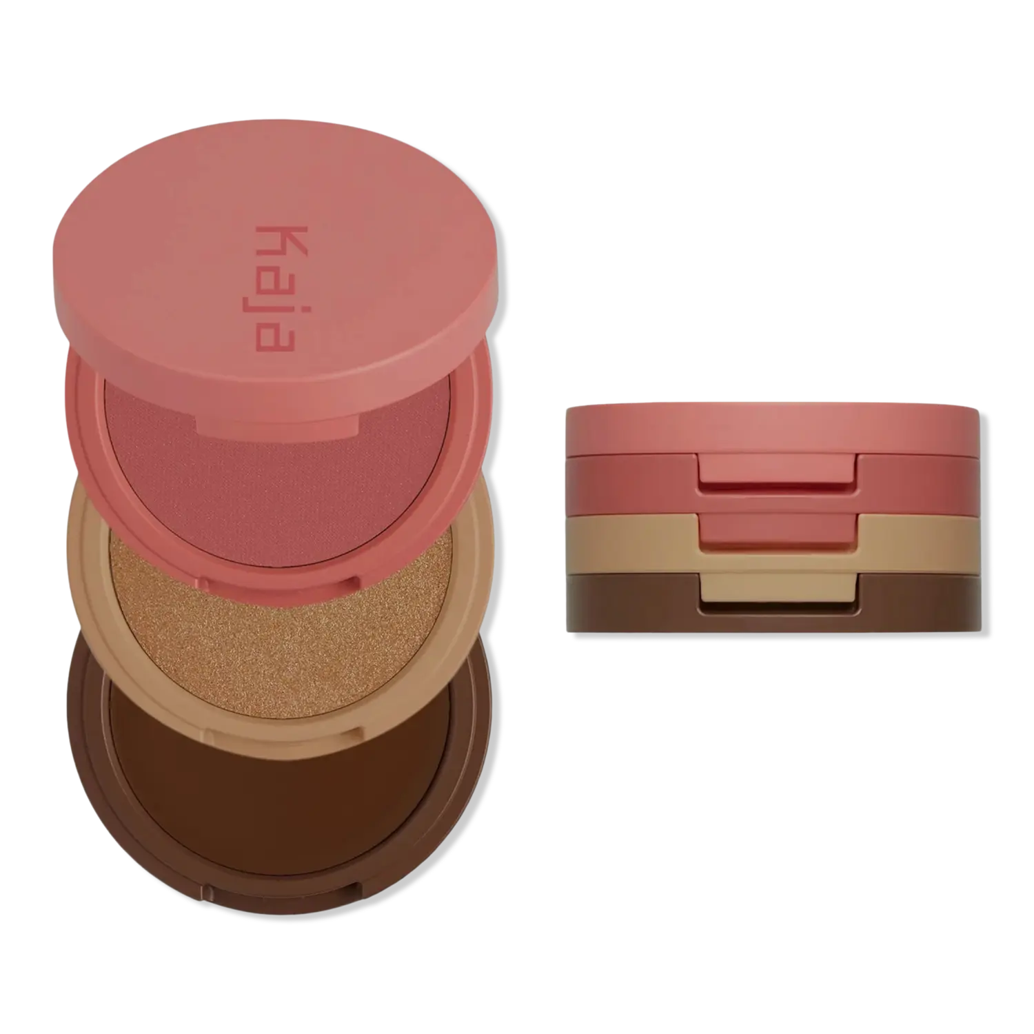 

Румяна Play Bento Cream Bronzer, Powder Blush & Highlighter Trio Kaja, Mochamallow