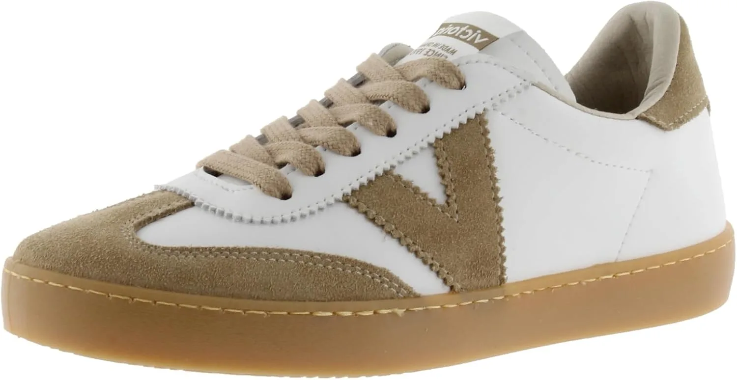 Велокроссовки Victoria Low-Top Unisex Berlin Ciclista, изготовленные из красивой натуральной кожи, в комплекте с шнурками в тон, для взрослых, бежевый