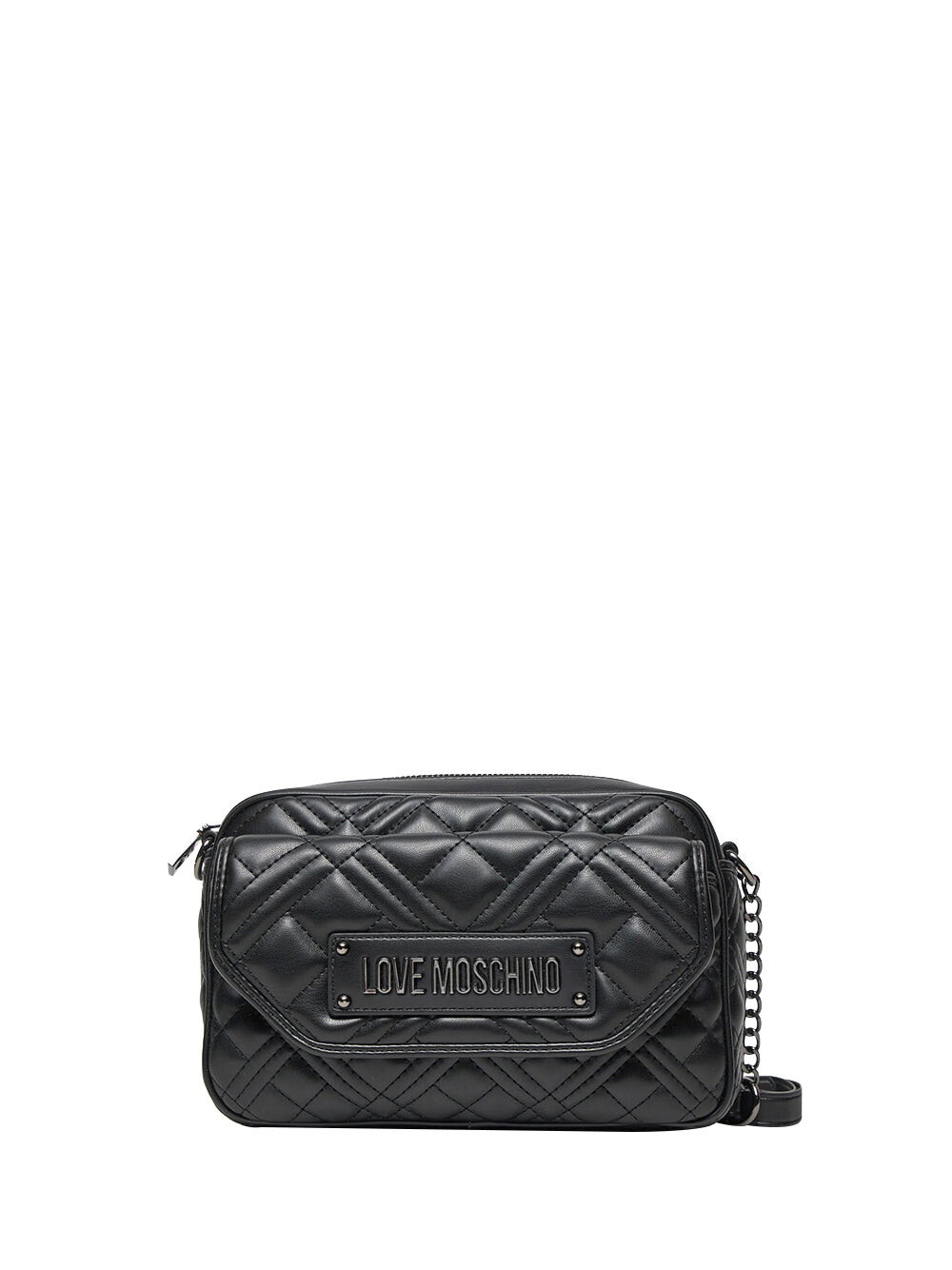 

Черная женская сумка через плечо Moschino