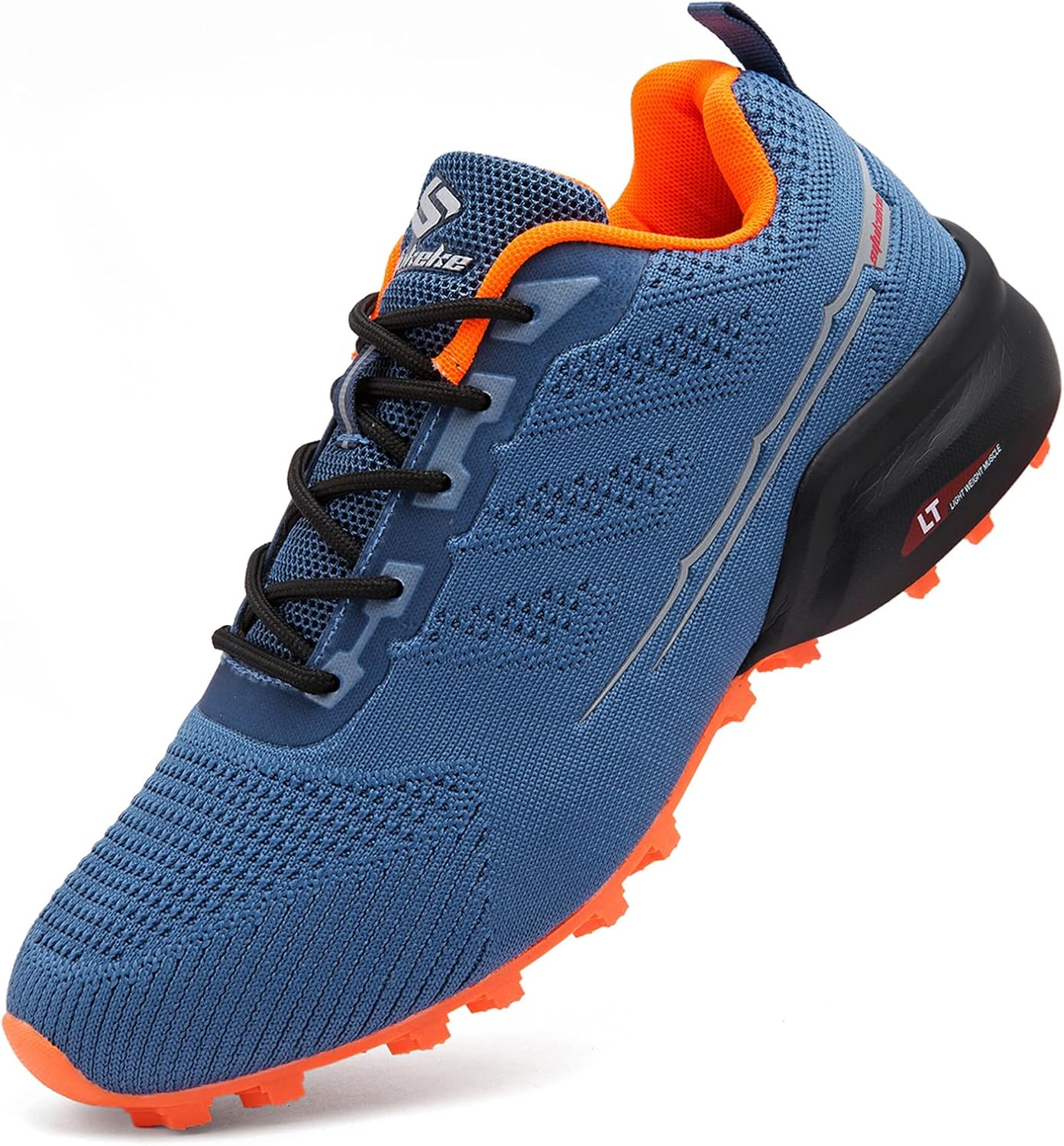 

Мужские кроссовки для трейлраннинга Легкие Дышащие Для ходьбы и походов Спортивная обувь для улицы Теннис и кросс-тренинг Unitysow, синий/оранжевый