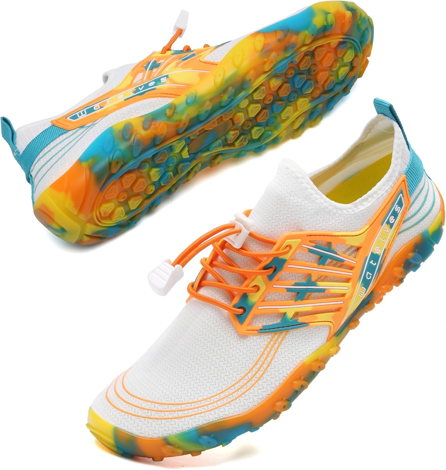 

Водные тапочки WateLves для мужчин и женщин, пляжные и для плавания, быстро сохнущие, акваноски, обувь для бассейна, серфинга, йоги и водной аэробики, оранжевый