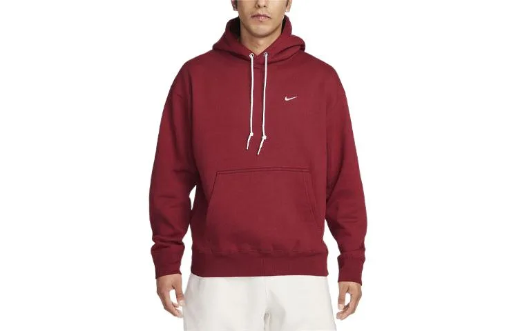 Толстовка с капюшоном Solo Swoosh Fleece Nike, темно-красный