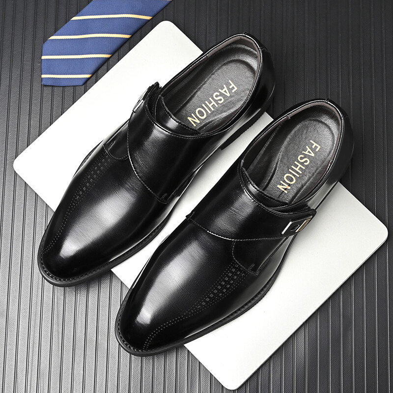

Туфли мужские низкие King Jinmai, цвет Black 86558-CATHW