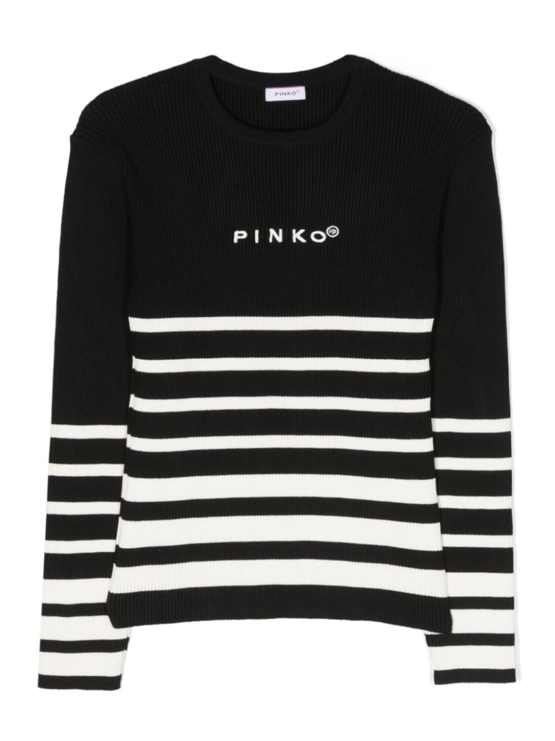 

Pinko полосатый топ в рубчик, черный