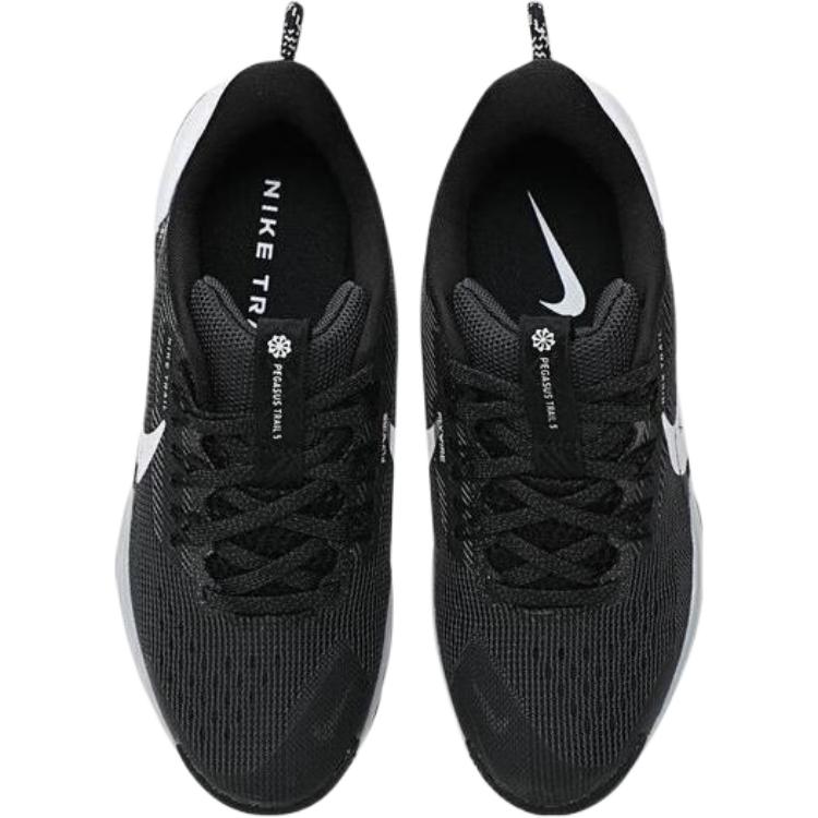 Детские кроссовки Pegasus Trail 5 с низким верхом, устойчивые к истиранию Nike, черный — фото 3