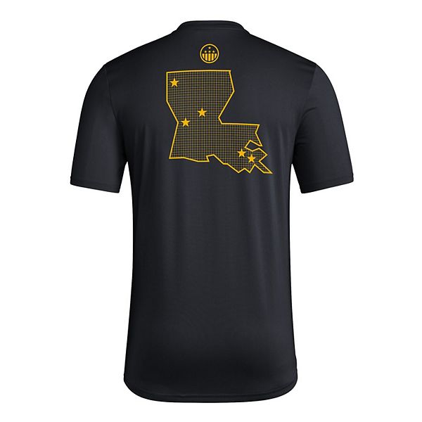 Мужская черная футболка Grambling Tigers Honor & Support Pre-Game Adidas — фото 4