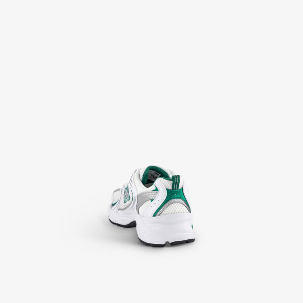 Кроссовки New Balance Mr530 с логотипом, белый / зеленый — фото 4