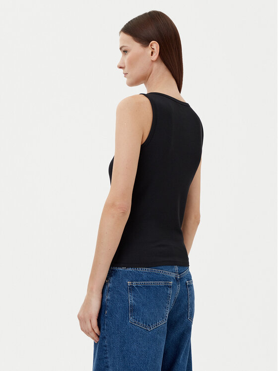 Топ облегающего кроя K20K208246 Calvin Klein, черный — фото 3