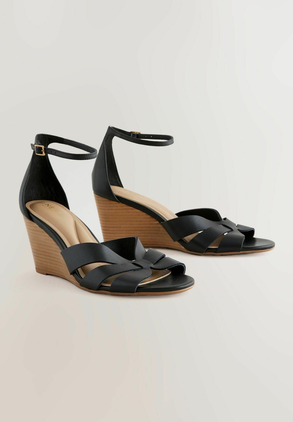 Босоножки на танкетке REGULAR FIT - FOREVER COMFORT WITH MOTIONFLEX STRAP DETAIL Next, черный — фото 4