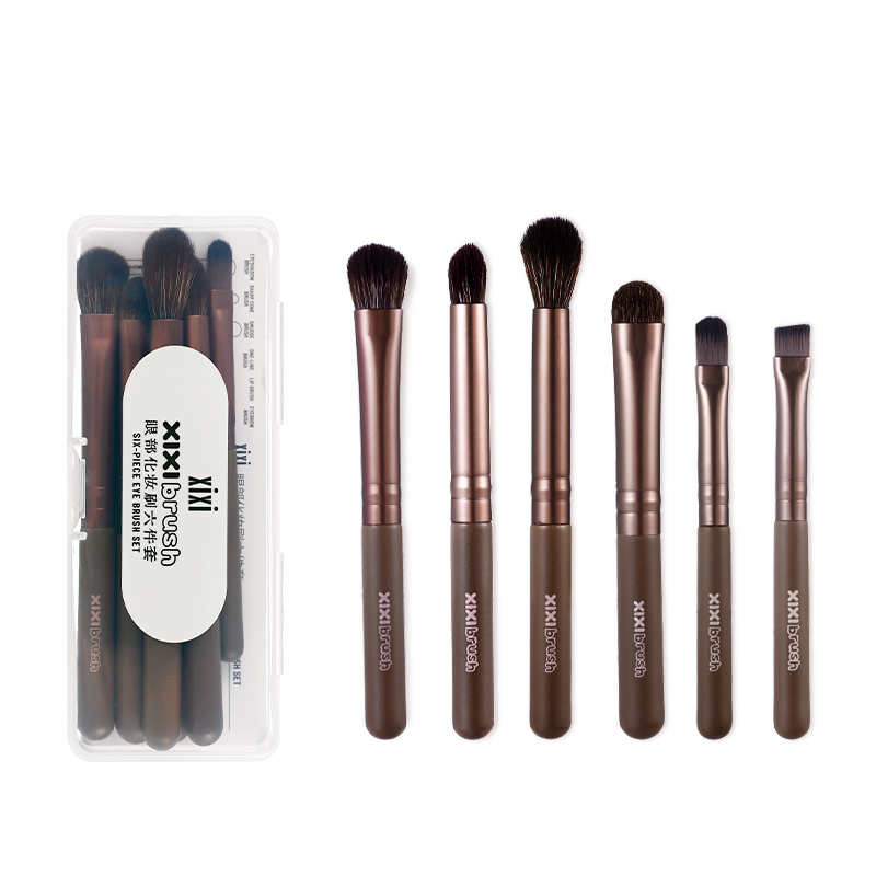 

Набор портативных мягких кистей для макияжа глаз 6 шт XIXI