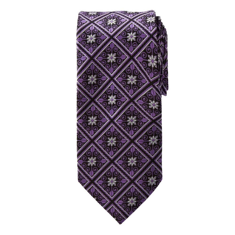 

Мужской удлиненный классический необычный галстук Kingsize Big & Tall Ks Signature Collection KingSize, цвет Plum Medallion