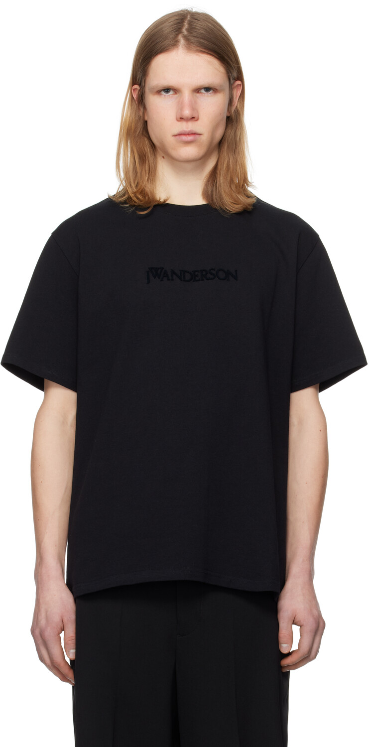 

Футболка с флокированным логотипом JW Anderson