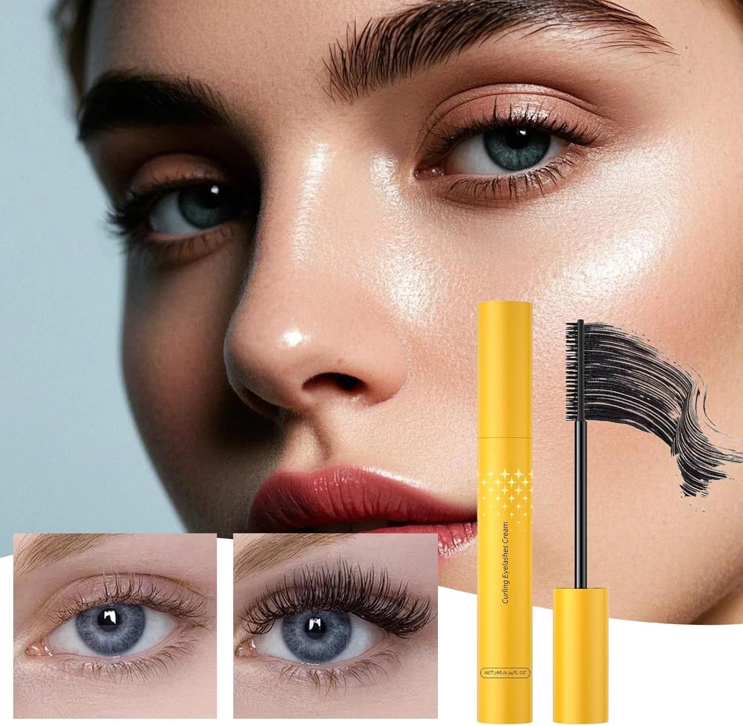 Тушь для ресниц Smearproof Mascara, 15 г, объемная, удлиняющая, водостойкая — фото 3