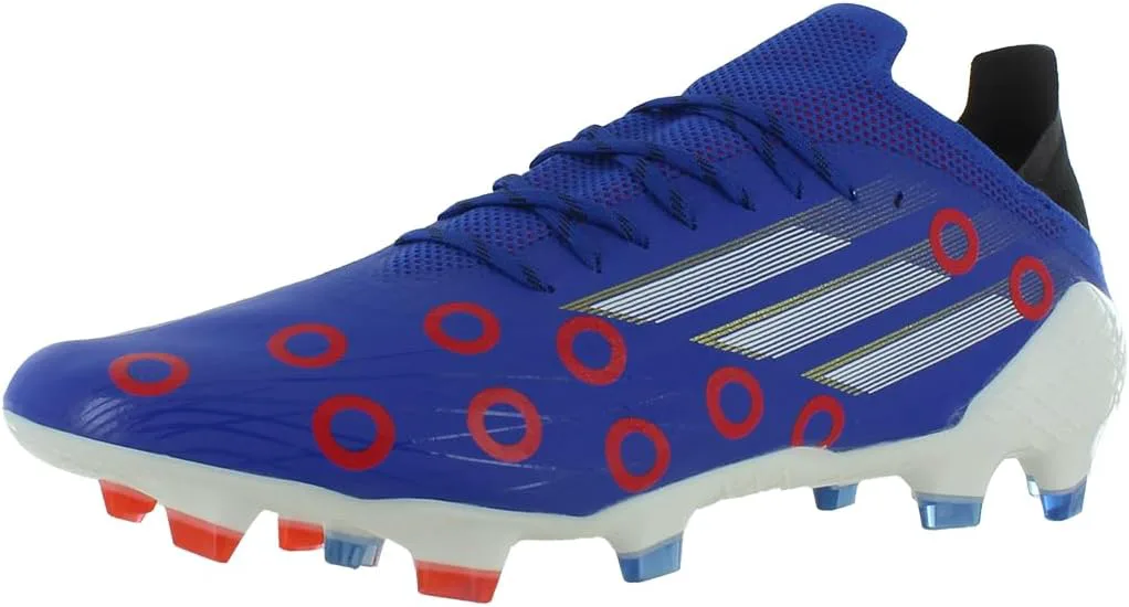 Футбольные бутсы Adidas X Speedflow.1 для мягкого грунта - унисекс, синий/белый/ярко-красный