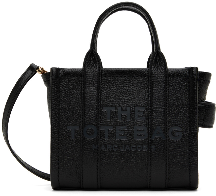 

Черная сумка-тоут 'The Leather Mini Tote Bag' Marc Jacobs