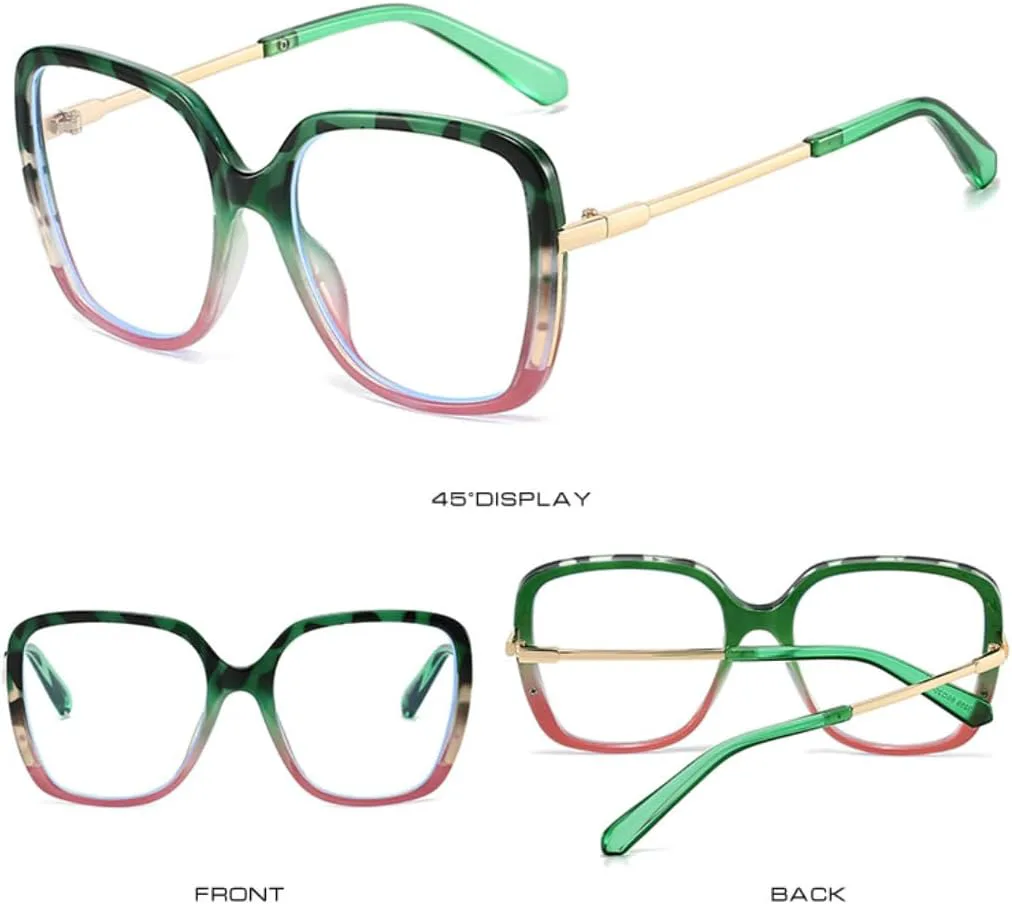 

Солнцезащитные очки для мужчин и женщин - защита UV400 - двухцветная прозрачная оправа, подходят для занятий спортом на открытом воздухе и вождения DSVIGF, Beige