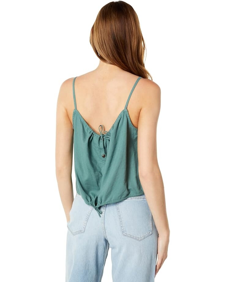 

Топ Madewell Linen-Blend Meriden Bubble Top, цвет Faded Shale