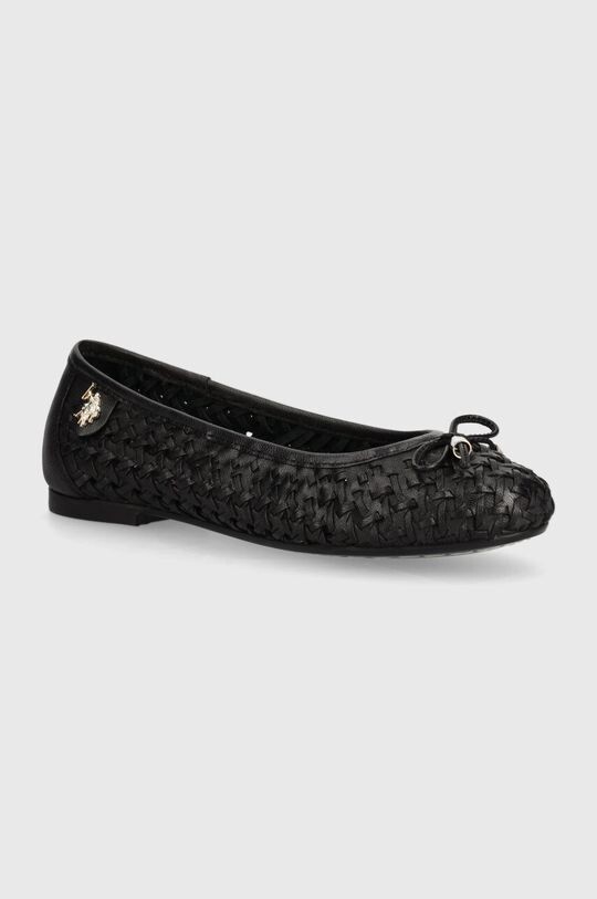 

Кожаные балетки U.S. Polo Assn., черный