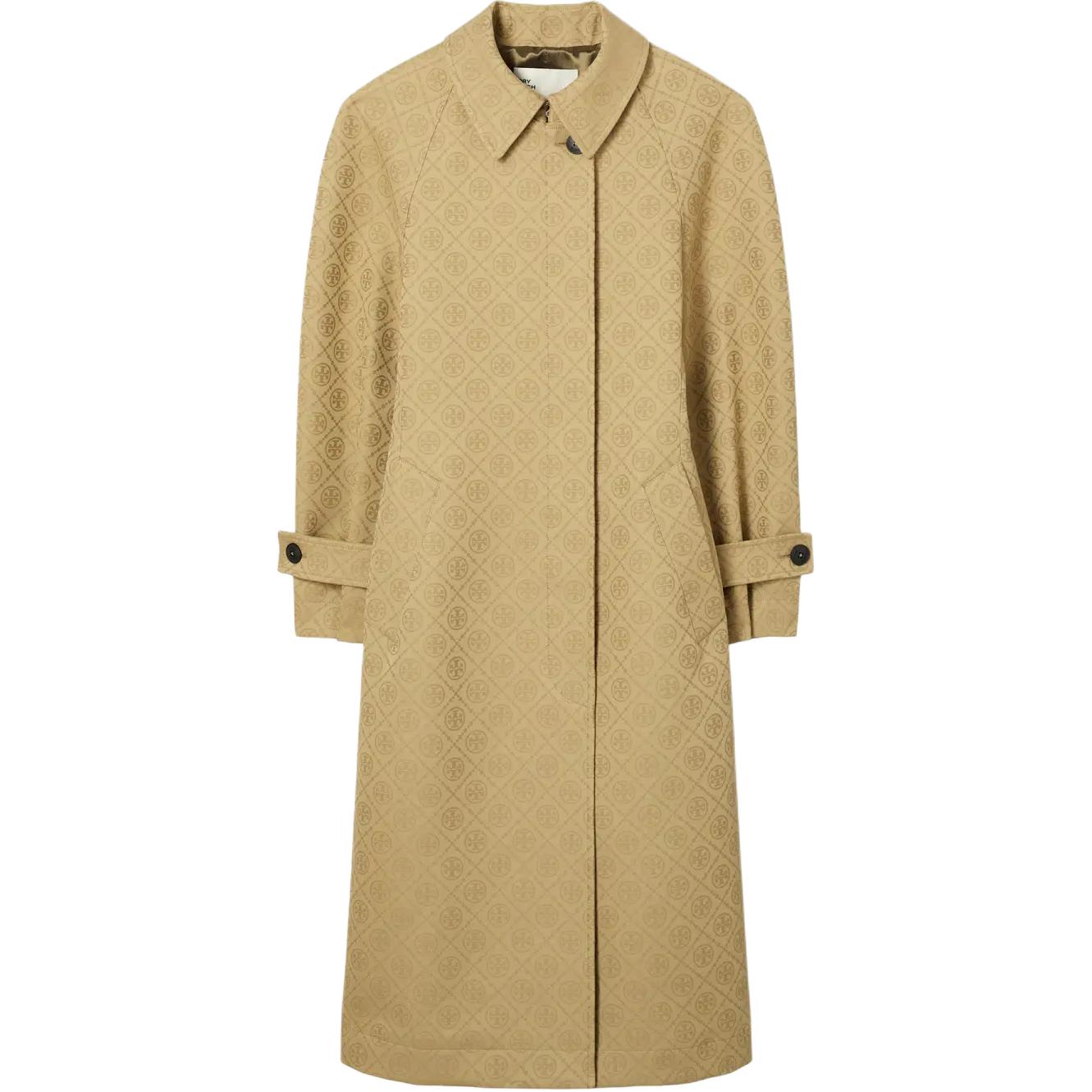 

Tory Burch Тренчи женские, бежевого цвета, с умеренным воротником