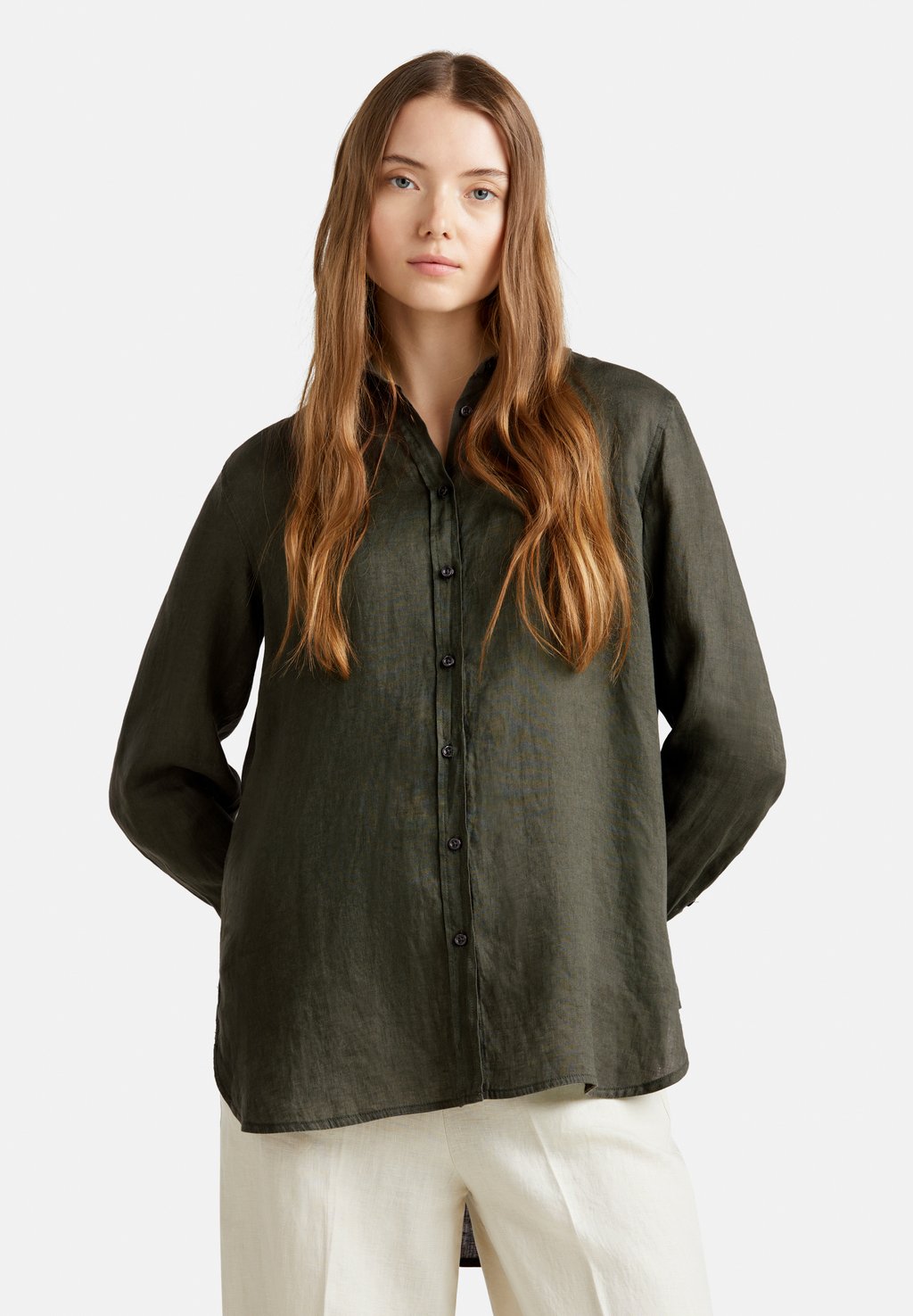 

Блузка на пуговицах United Colors of Benetton, зеленый