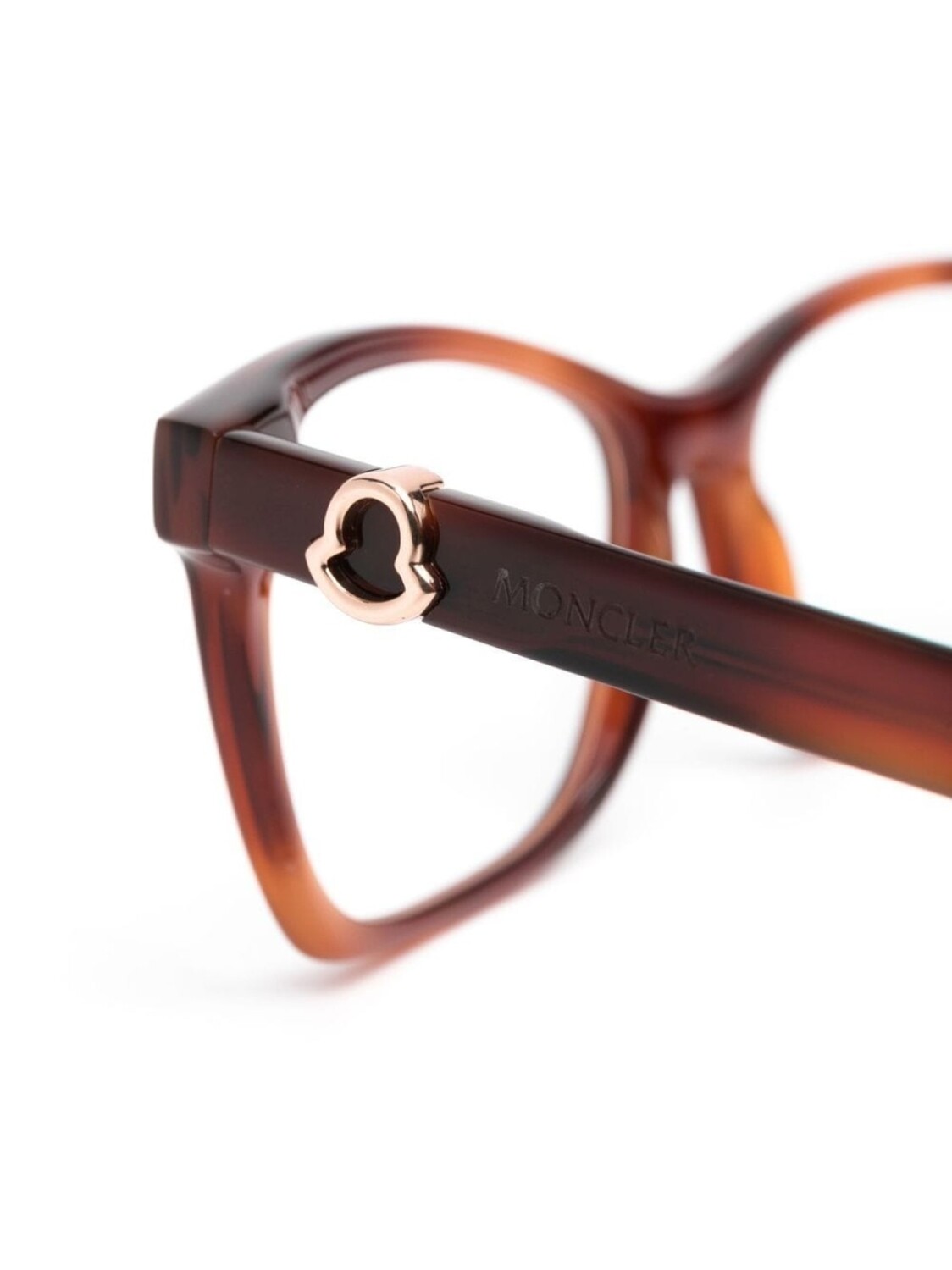 Moncler Eyewear очки в оправе черепаховой расцветки, коричневый — фото 3