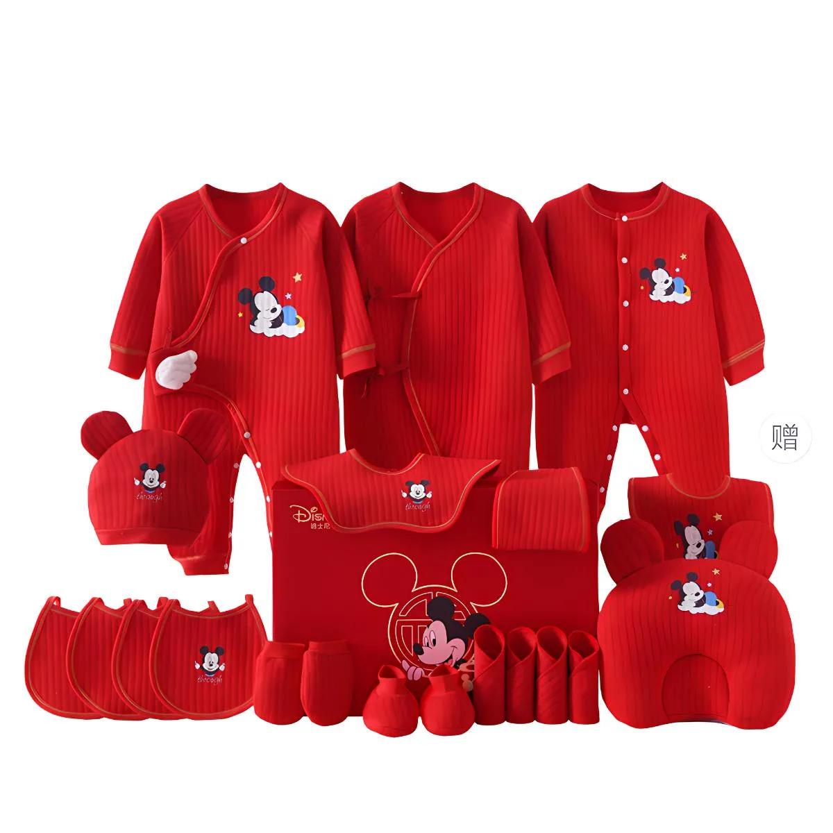 Удобный и гипоаллергенный подарочный набор для малышей Disney, Password Suitcase 20 Pcs Set Thermal Red — фото 3
