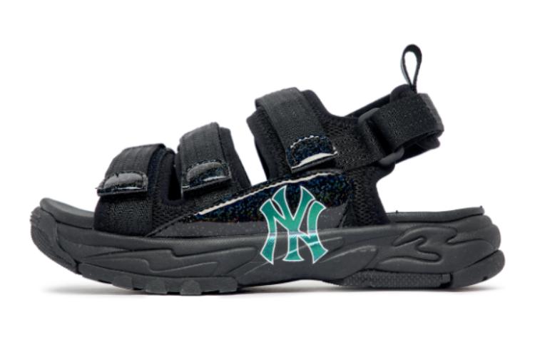 

MLB Сандалии New York Yankees нескользящие износостойкие детские черно-зеленые