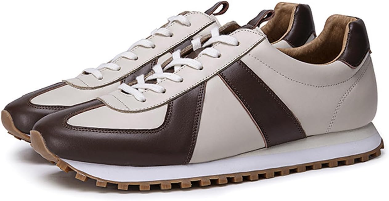 

Мужские повседневные туфли Santimon, модные спортивные кроссовки, удобная обувь для ходьбы, современные туфли из натуральной кожи, плоские оксфорды, деловые повседневные дерби для мужчин, Coffee