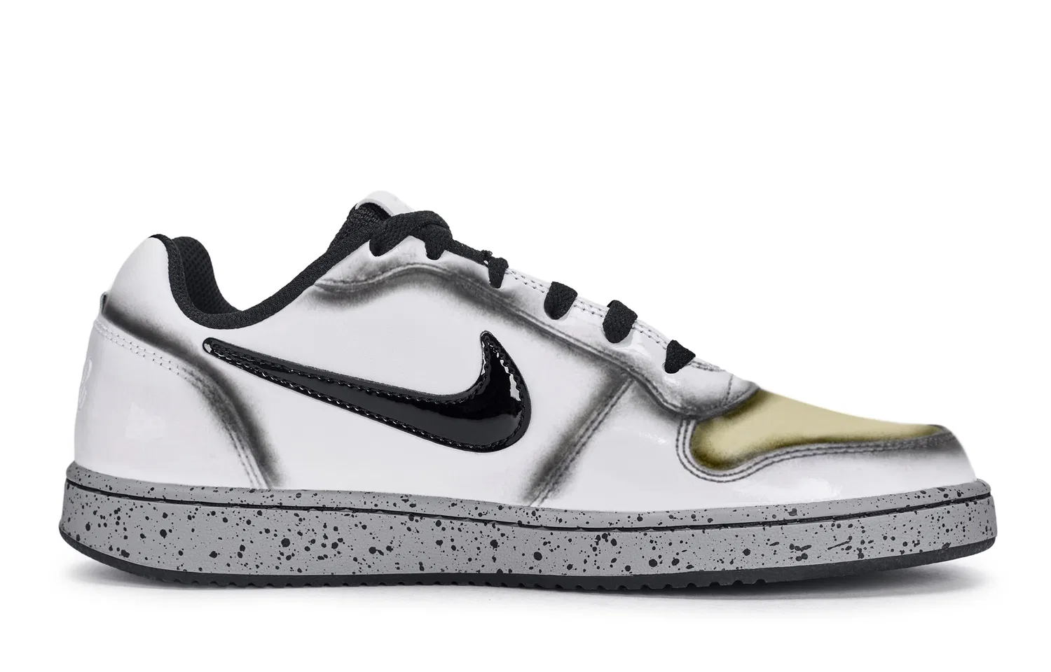 Кроссовки кеды Nike EBERNON Black White Gray Yellow — фото 4