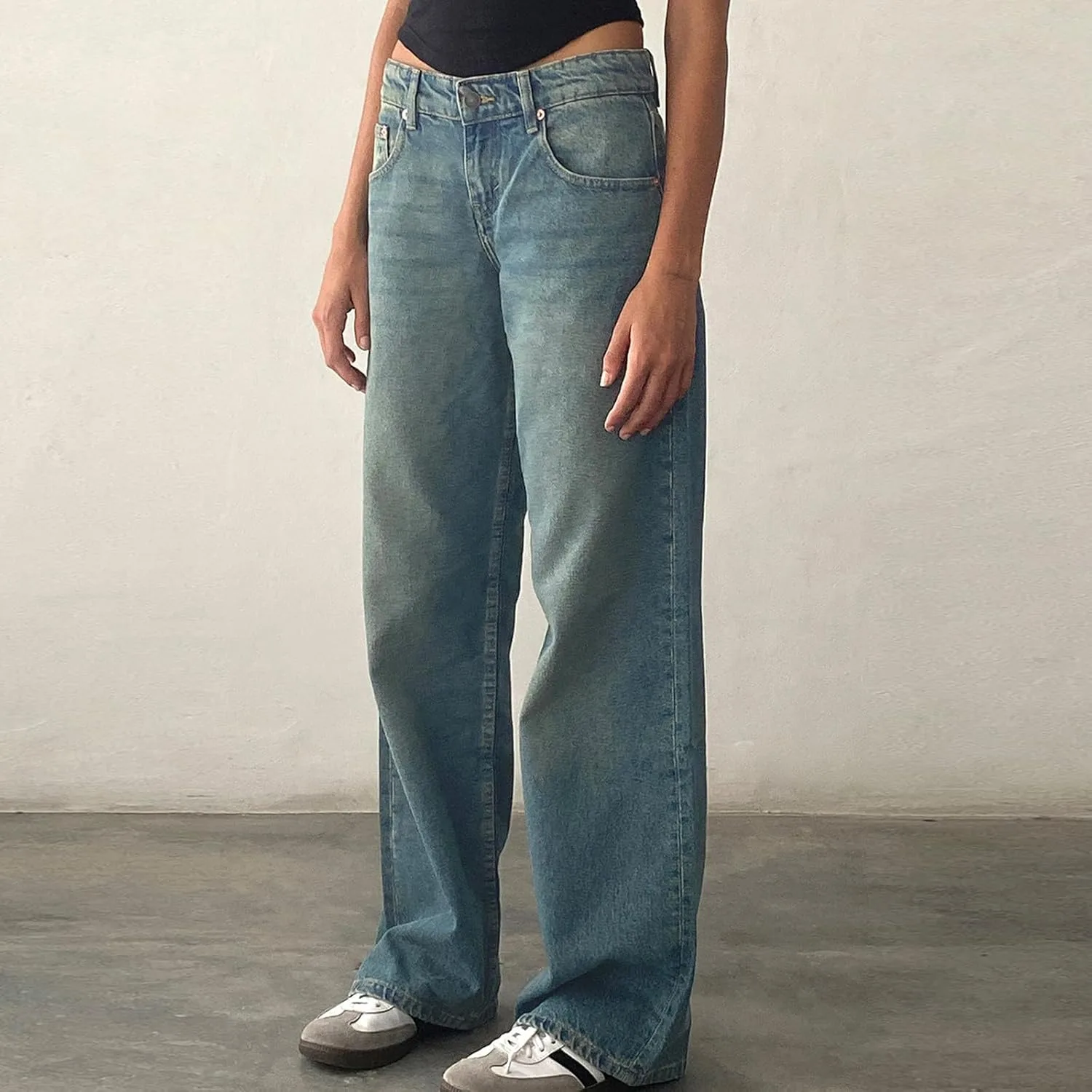 Джинсы женские Fall High Waist Straight Wide Leg — фото 3