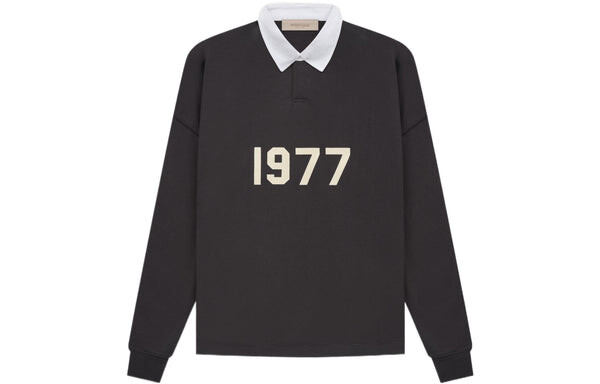 Рубашка ss22 1977 henley rugby polo shirt 'iron' Fear Of God Essentials, черный — фото 2